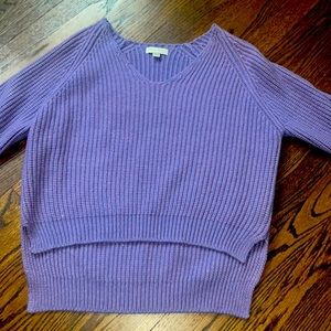 Purple pullover sweater